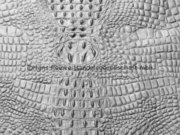 Porsche Nappa schwarz Kroko groß Hälften York A Farbmuster