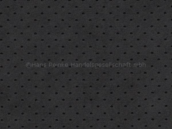 Alcantara schwarz holeperforation 142 cm Produkt Code 8230 color sample